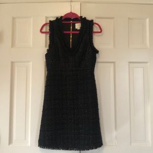 Black metallic tweed Kate Spade dress